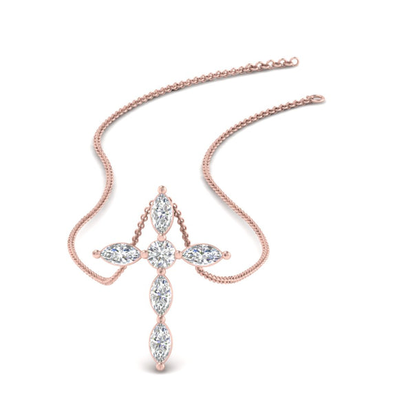 1-carat-marquise-diamond-cross-pendant-in-rose-gold-FDPD10872-NL-RG