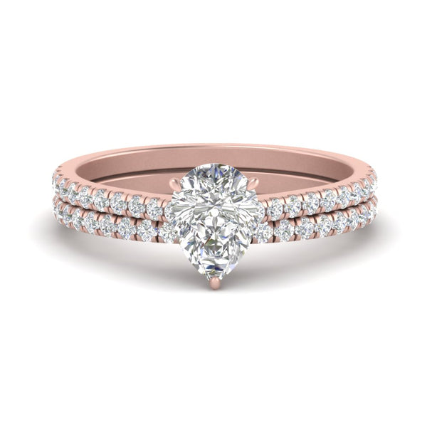french-pave-pear-petite-diamond-wedding-ring-set-in-FD9918PEANGLE3-NL-RG-B1