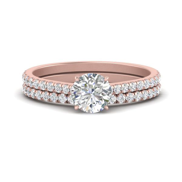 french-pave-round-petite-diamond-wedding-ring-set-in-FD9918ROANGLE3-NL-RG-B1