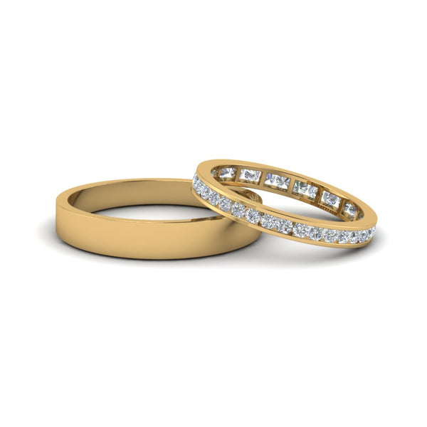 round-diamond-eternity-anniversary-matching-ring-with-plain-band-him-and-her-in-14K-yellow-gold-FD8168B-NL-YG.jpg