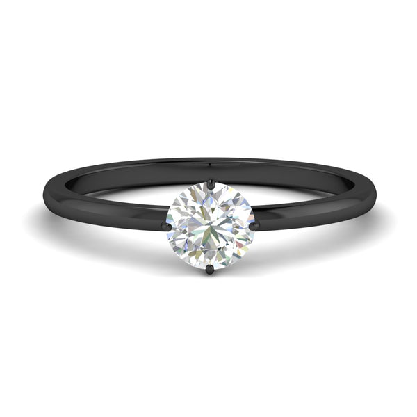 Tulip Round Solitaire Engagement Ring