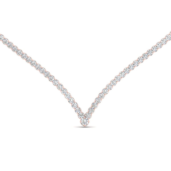 tennis-v-shaped-diamond-necklace-in-FD-NK10421-NL-RG